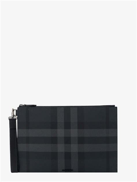burberry clutch grey